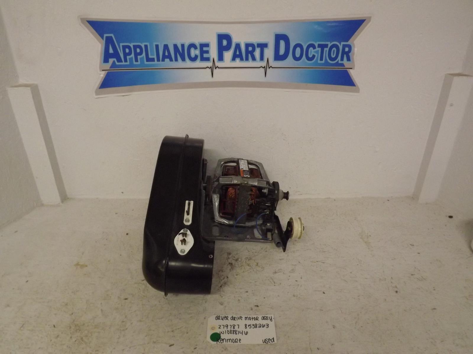 Kenmore Dryer 279787 8538263 W10888146 Drive Motor Assembly Used Kenmore Dryer 279787 8538263 W10888146 Drive Motor Assembly Used